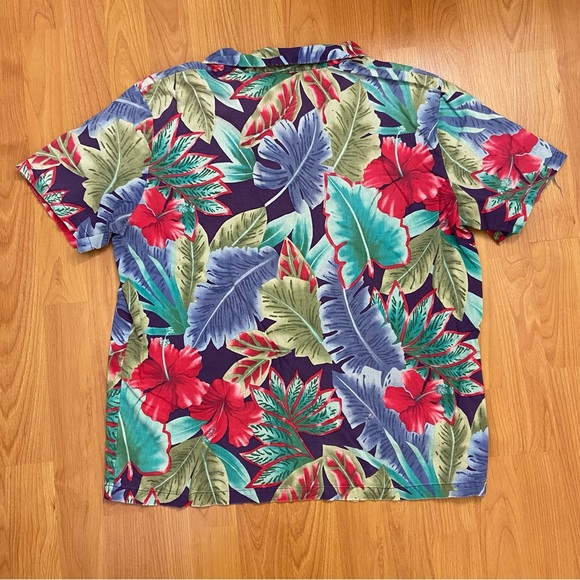 Vintage Hilo Hattie Women’s Hawaiian Original Distressed Hawaiian Shirt Medium - Picture 3 of 10